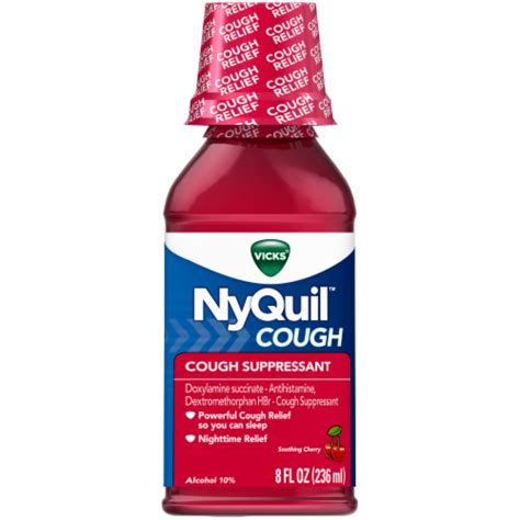 Vicks NyQuil Cherry Cough Liquid, 8 fl oz - Kroger