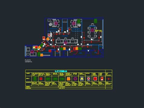 Plano de señalización y evacuación en AutoCAD CAD 186 33 KB Bibliocad