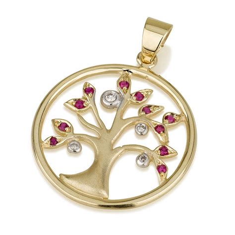 K Gold Tree Of Life Necklace Tree Of Life Kabbalah Etsy