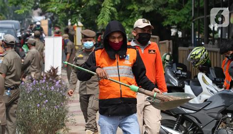 Foto Kasus Covid Meningkat Razia Masker Di Dki Jakarta Kian Gencar