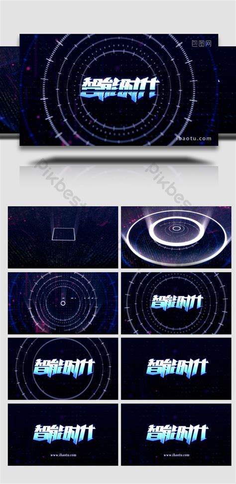 Holographic Hud High Tech Logo Title Display Ae Template Video Aep