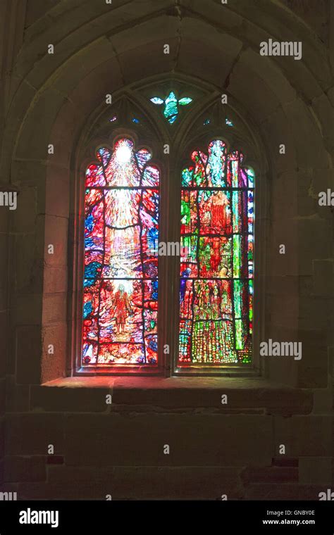 Hereford Cathedral Modern Stained Glass Window By Tom Denny Depicting