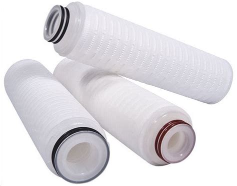 4 White Polypropylene Pleated Filter Cartridge 0 1 To 70 Micron