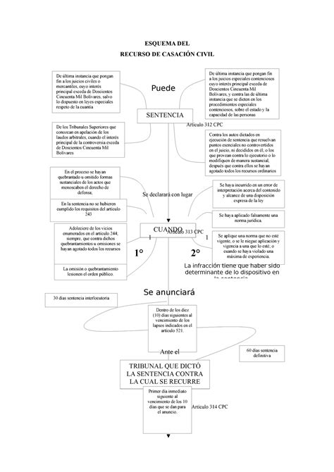 Casacion Casaci N Esquema Del Recurso De Casaci N Civil Sentencia