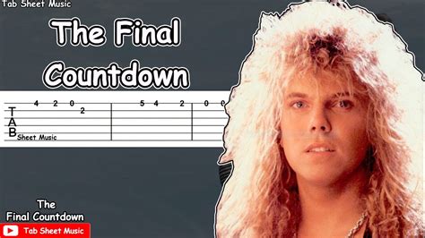 Europe The Final Countdown Guitar Tutorial Tab Sheet Music