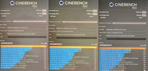 Amd X X X Cinebench R