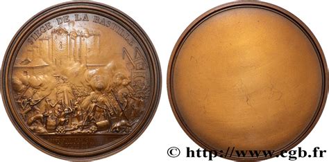 Louis Xvi M Daille Uniface Si Ge De La Bastille Fme Medals