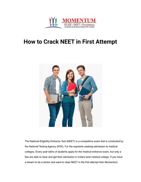 PPT How To Crack NEET In First Attempt PowerPoint Presentation Free