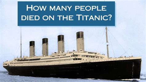 How Many People Died on the Titanic? - History in Charts