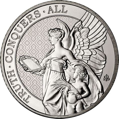 2022 1 Oz Platinum St Helena Queens Virtues Truth Coins Silver