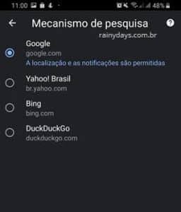 Como mudar mecanismo de busca padrão do Chrome PC ou celular