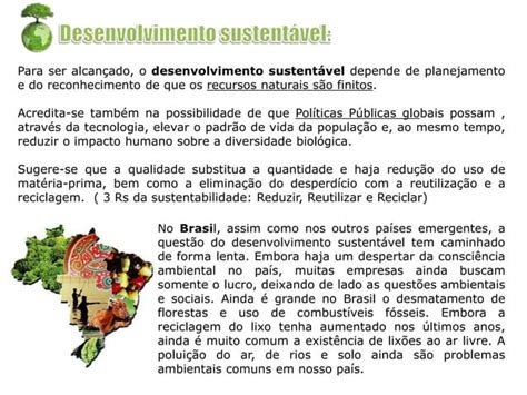 Meio Ambiente E Desenvolvimento Sustentvel Ppt