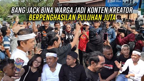 KDM PUJI BANG JACK BINA WARGA JADI KONTEN KREATOR HINGGA