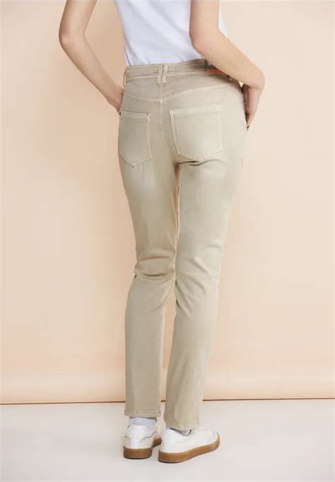 STREET ONE Jean Coupe Ample Pour Femmes En Beige BONNY STREET ONE