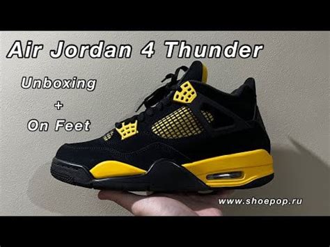 [REVIEW] Air Jordan 4 Thunder (Unboxing + On Feet) : r/OWFactory