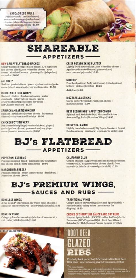 Bjs Menu Oc Restaurant Guides