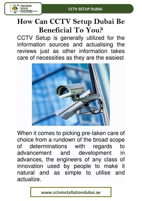 PPT How Can CCTV Setup Dubai Be Beneficial To You PowerPoint