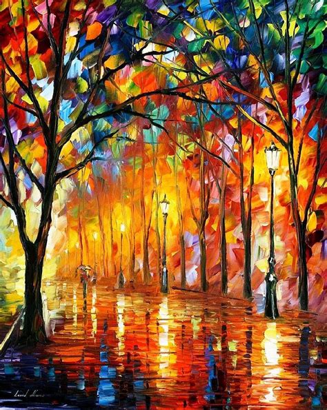 Desirable Moments Palette Knife Oil Painting On Canvas By Leonid