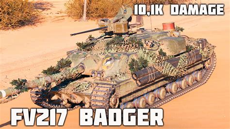 FV217 Badger WoT 6Kills 10 1K Damage YouTube