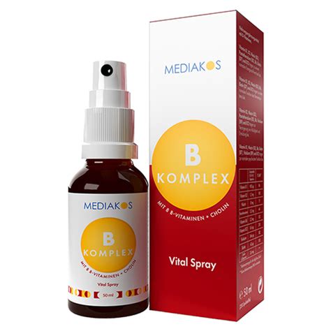 Vitamin B Komplex Mediakos Vital Spray Vegan Milliliter Medpex