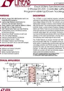 Ltc Datasheet Dual Khz Synchronous Phase Dc Dc Controller With