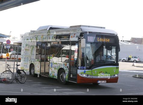 Illustration Shows The Presentation Of The First Electric Buses Of