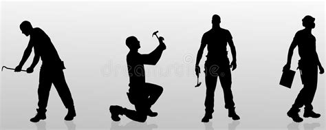 Hammer Man Silhouette Stock Illustrations – 1,918 Hammer Man Silhouette ...