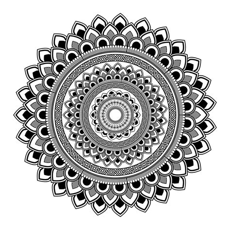Mandala Mandala Pattern Stencil Doodles Round Ornament Patterns For