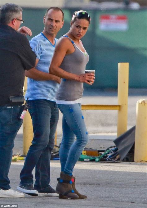 Michelle Rodriguez Shows Off Her Toned Physique On The Set Of Fast And