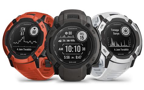 Instinct X Solar Jam Tangan Gps Tenaga Surya Graphite Smartwatch