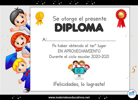 Plantillas De Diplomas Y Reconocimientos 12 Materiales Educativos