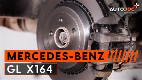 How To Change Rear Brake Discs And Brake Pads Mercedes Benz Gl X