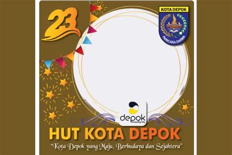 Kumpulan Link Twibbon HUT Kota Depok Ke 23 Tahun 2022 Desainnya Unik