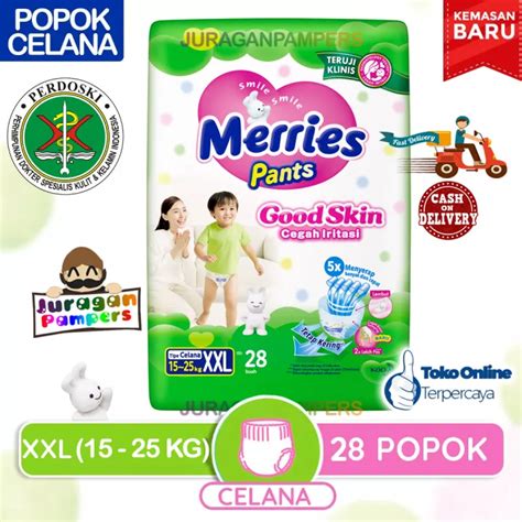 Merries Good Skin Jumbo Pants Xxl Kemasan Baru Lazada Indonesia