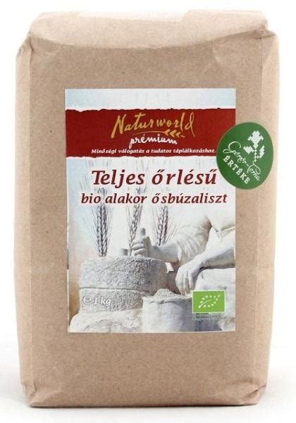 Vásárlás Naturworld Bio Alakor ősbúzaliszt Teljes őrlésű 1 Kg Liszt