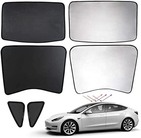 Fit Tesla Model Sun Shades Glass Roof Sunshade Sunroof Rear Window