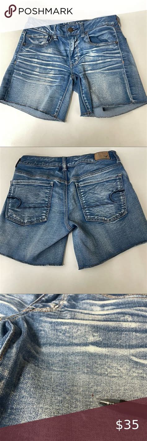 American Eagle Womens Short Shorts Size Midi Jean Super Super Stretch