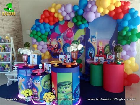 Tema De Aniversário Divertidamente - Decoração tema Divertidamente | Festa de aniversário infantil - Lugh Festas