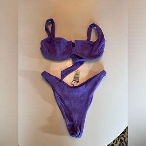 L Space Swim Lspace Pointelle Rib Camellia Bikini Top And Cabana