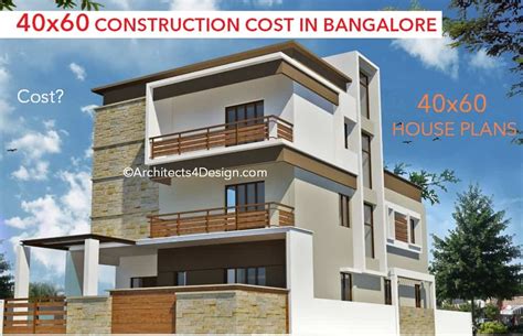 40×60 CONSTRUCTION COST in Bangalore| 40×60 House Construction Cost in ...