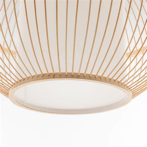 Natural Hand Woven Bamboo Sphere Pendant Lamp Exquisite Lighting