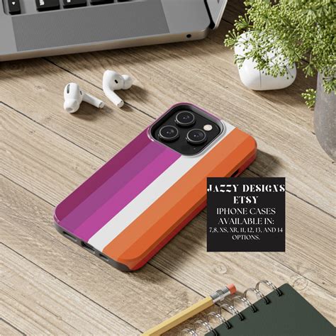 Lesbian Pride Flag Tough And Durable Iphone Cases Lgbtqia Iphone