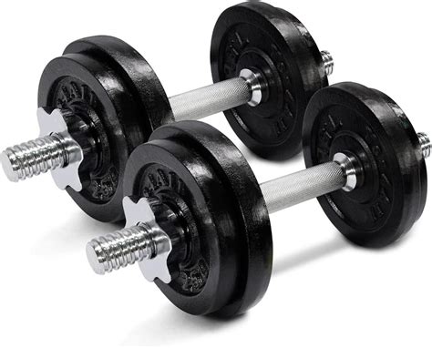 Yes4all Adjustable Dumbbells Cast Iron 40 Lb Dumbbell Weights