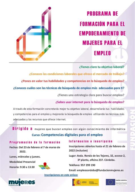 Curso Competencias digitales para el empleo Fundación Mujeres