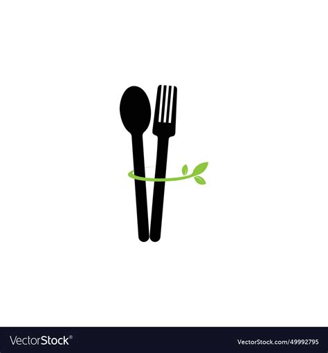 Healthy food logo Royalty Free Vector Image - VectorStock