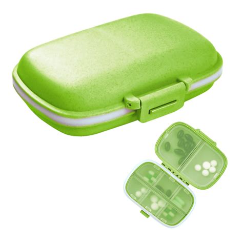 1pack Travel Pill Organizer 8 Compartments Portable Pill Case Small