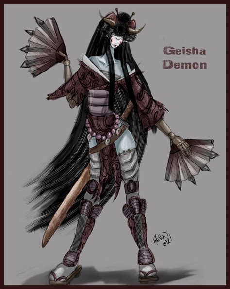 Geisha Demon By Nayawinden On Deviantart