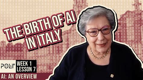 The Birth Of Ai In Italy Intervista A Luigia Carlucci Aiello Youtube