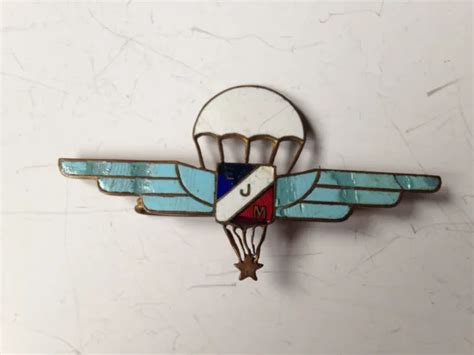 INSIGNE MILITAIRE FRANCE Brevet Parachutiste Ejm Parawings Jump Tap