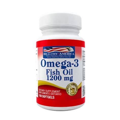 Fish Oil Omega 3 1200 Mg Epadha 100 Softgels